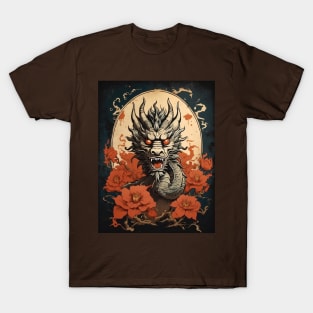 Vintage Chinese Dragon Art T-Shirt